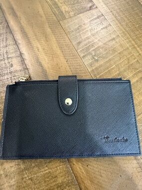 Furla-inspired Black Saffiano-Texture Women’s Wallet